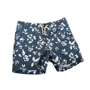 Fair Harbor‎ Bayberry swim trunks in navy floral youth